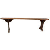 Very  Narrow  French  Church  Bench  From  Normandy