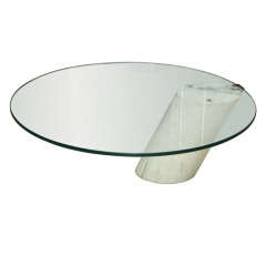Marble and Glass Low Table Possibly by Brueton 12