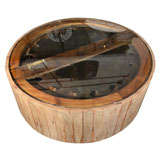 40" Round Saw in Original Crate as Coffee Table 40" Round Saw in Original Crate as Coffee Table