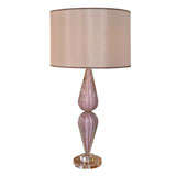 Lavender Murano table lamp