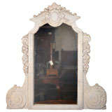 Antique Mirror with Carrara Marble Frame