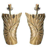Pair of Brass Table Lamps by Chapman