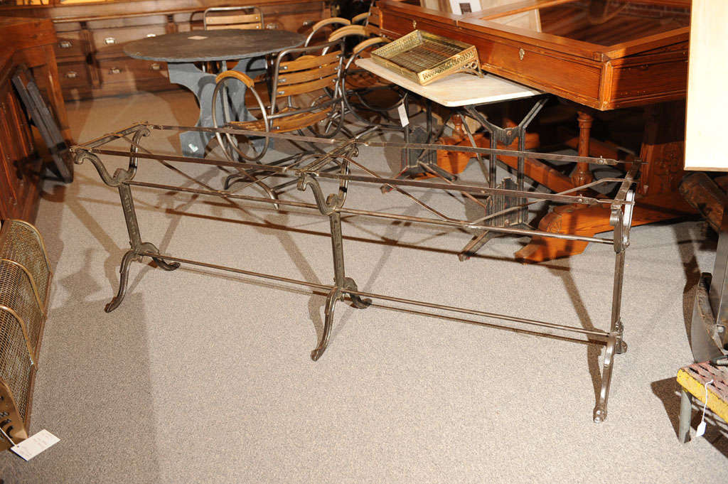Double Bistro Table Cast Iron Base