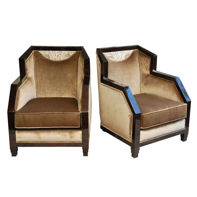 Pair of Salon Chairs by AH For Sale