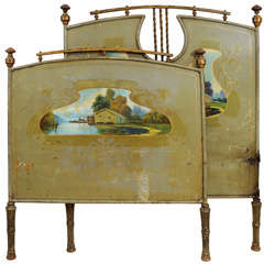 Antique Painted Metal Day Bed
