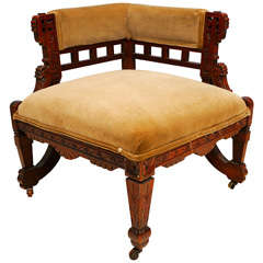 Rosewood Corner Chair, British Empire