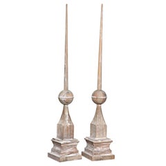 Pair of Wood Architectural Elements