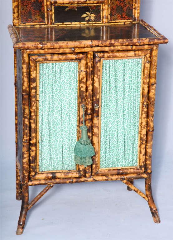 19th Century Victorian Burnt Bamboo Cabinet