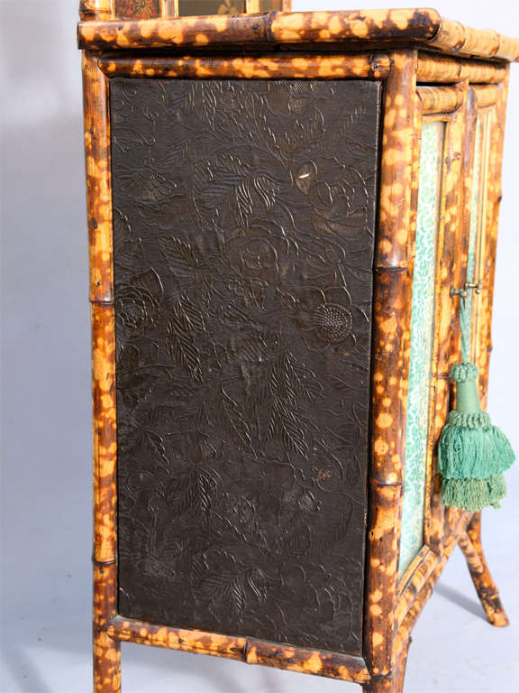 Victorian Burnt Bamboo Cabinet 4