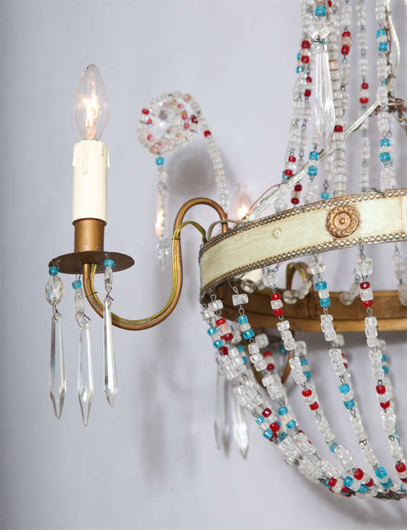 glass beaded chandelier