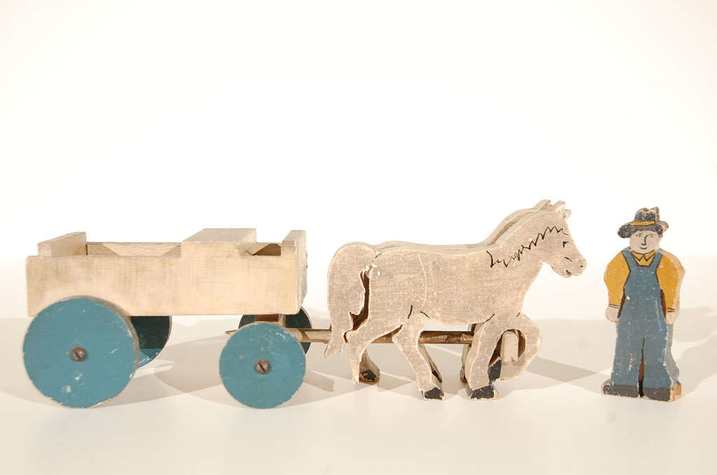 vintage toy barn with animals