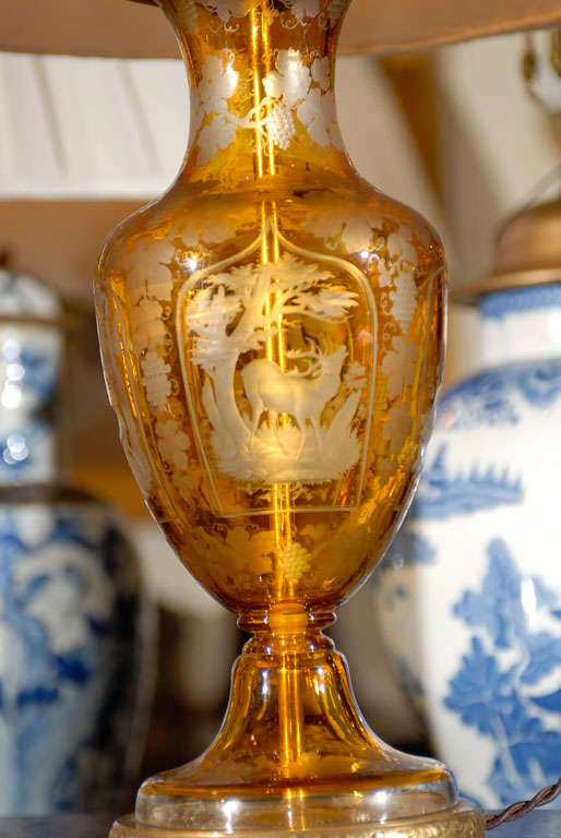 Bohemian Vases as Lamps For Sale 1