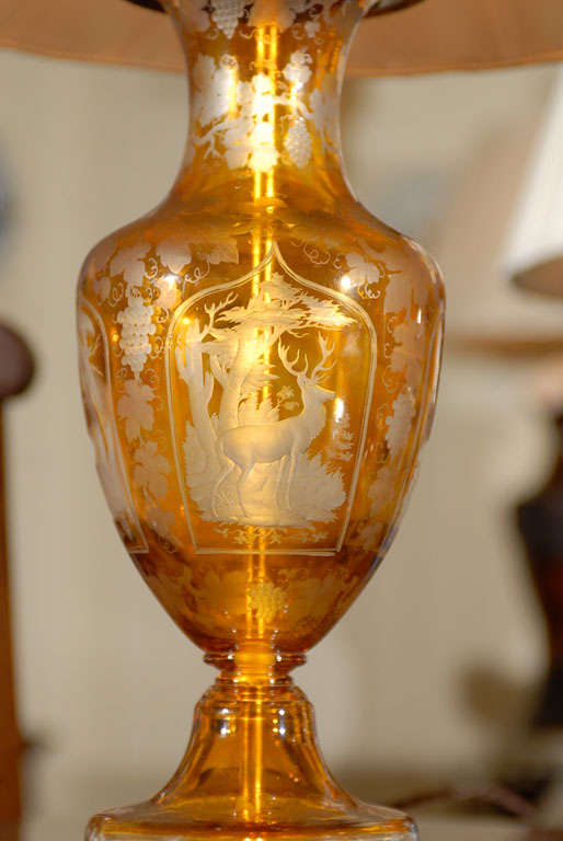 Bohemian Vases as Lamps For Sale 2