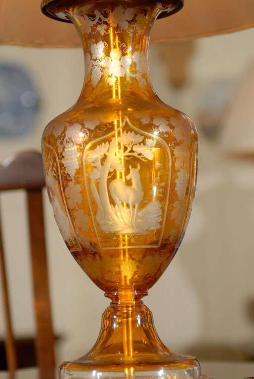 Bohemian Vases as Lamps For Sale 4
