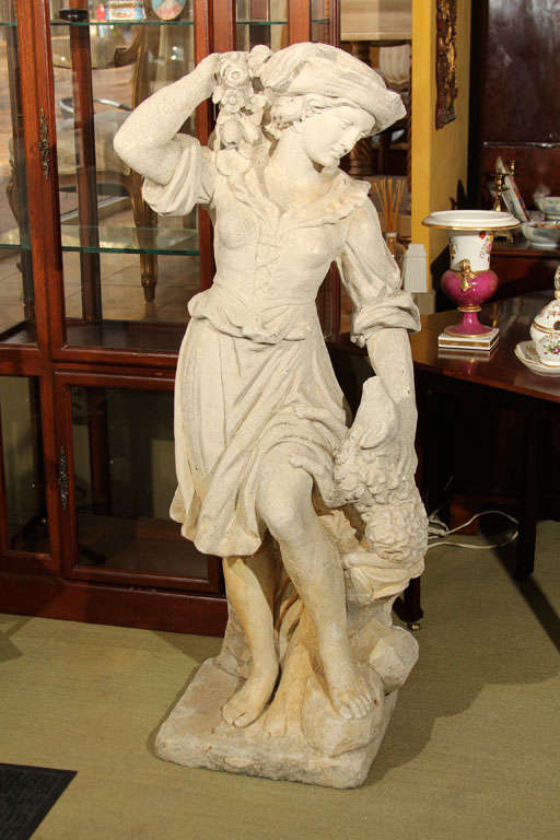 pastoral English garden statue