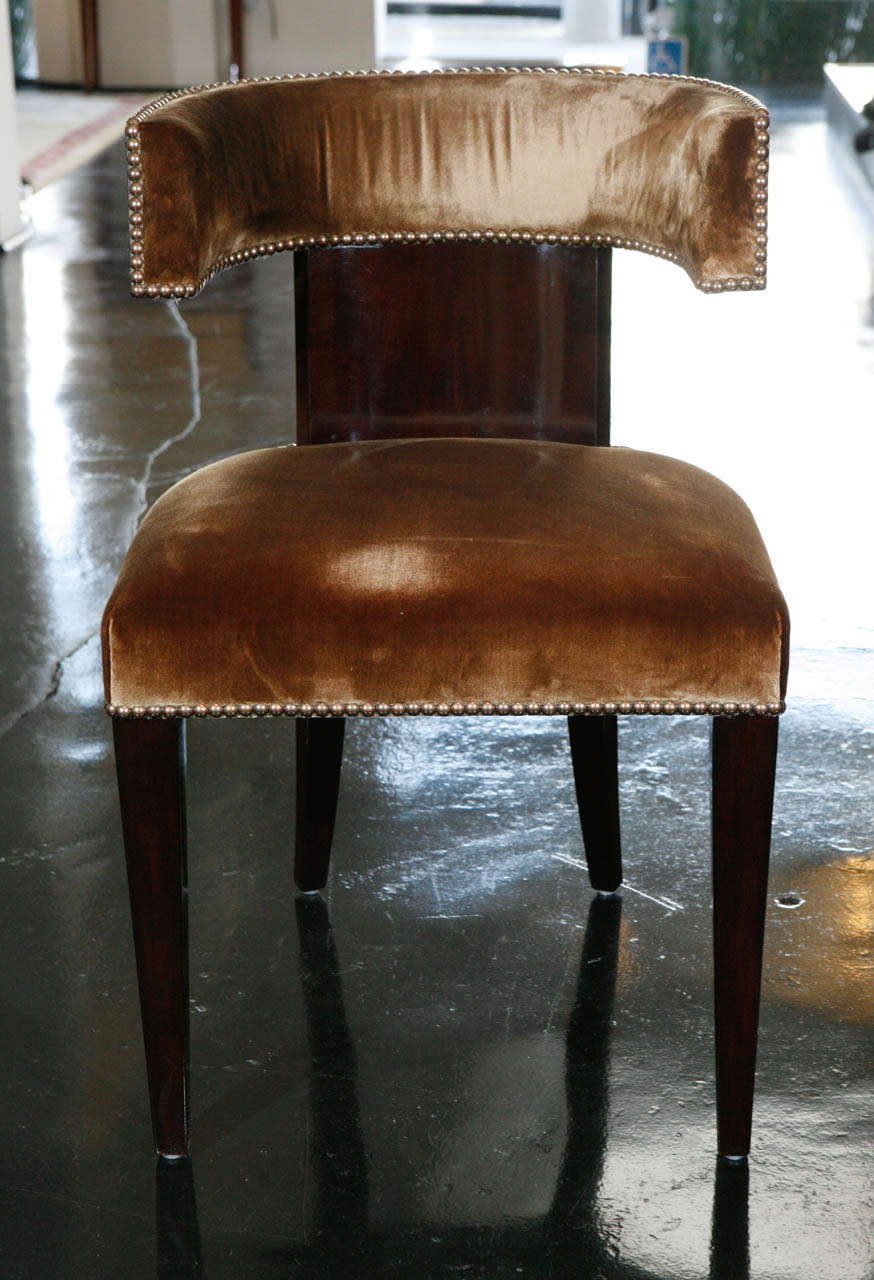 Art Deco Custom-made Modern Klismos Dining or Desk Chair Ardenne For Sale