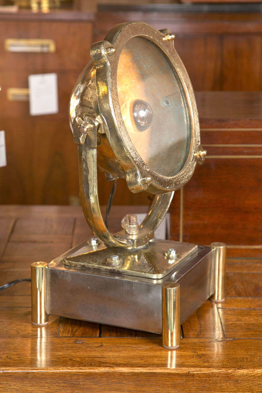 Turn of the Century American Brass Searchlight