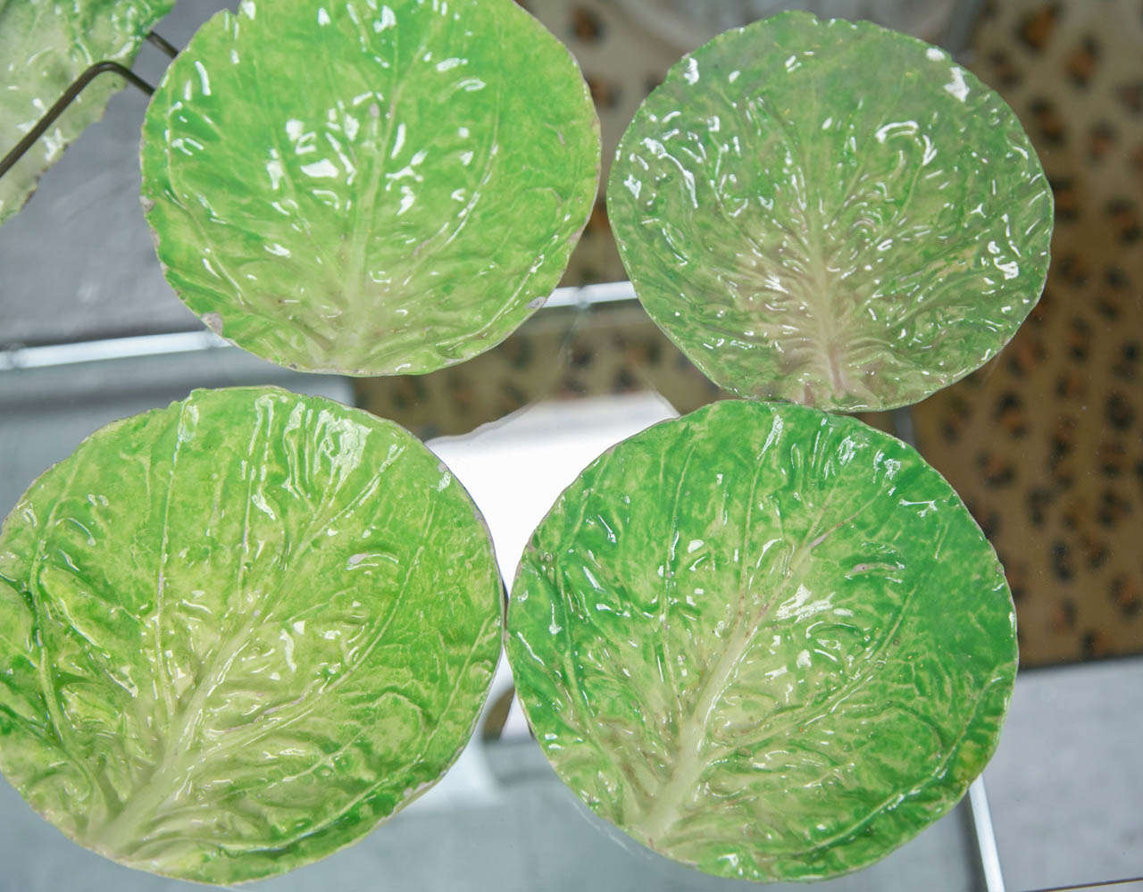 Napoli Cabbage Plates and Bowl In Good Condition In Stamford, CT