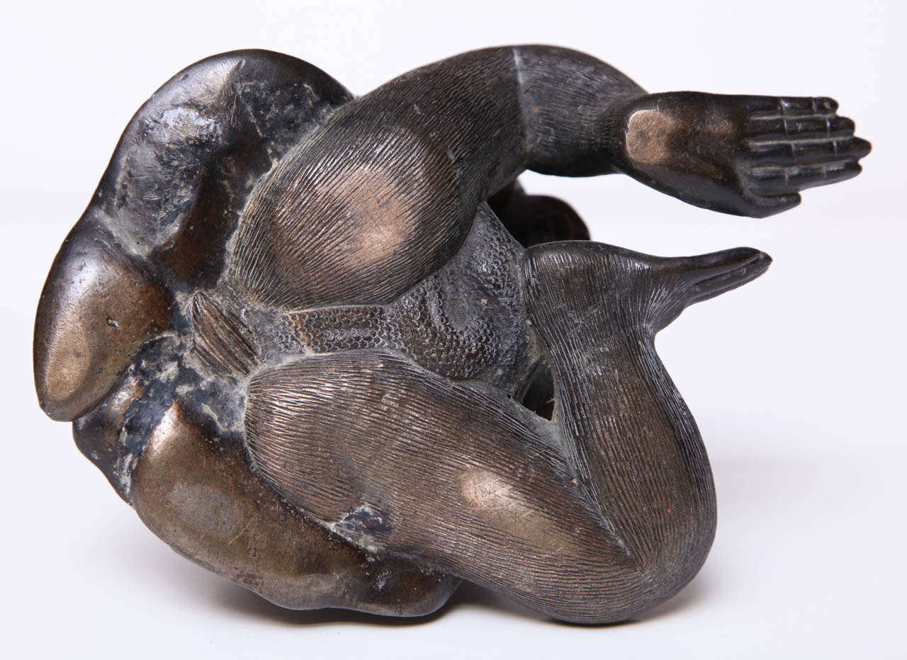 Japanese Bronze Monkey, Meiji period 4