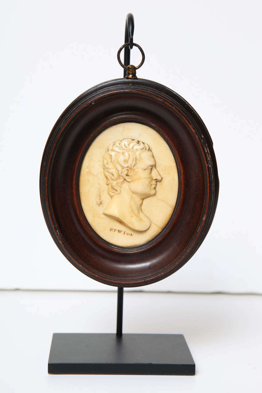 Regency A Pair of 19th Century English Wax Portrait Medallions