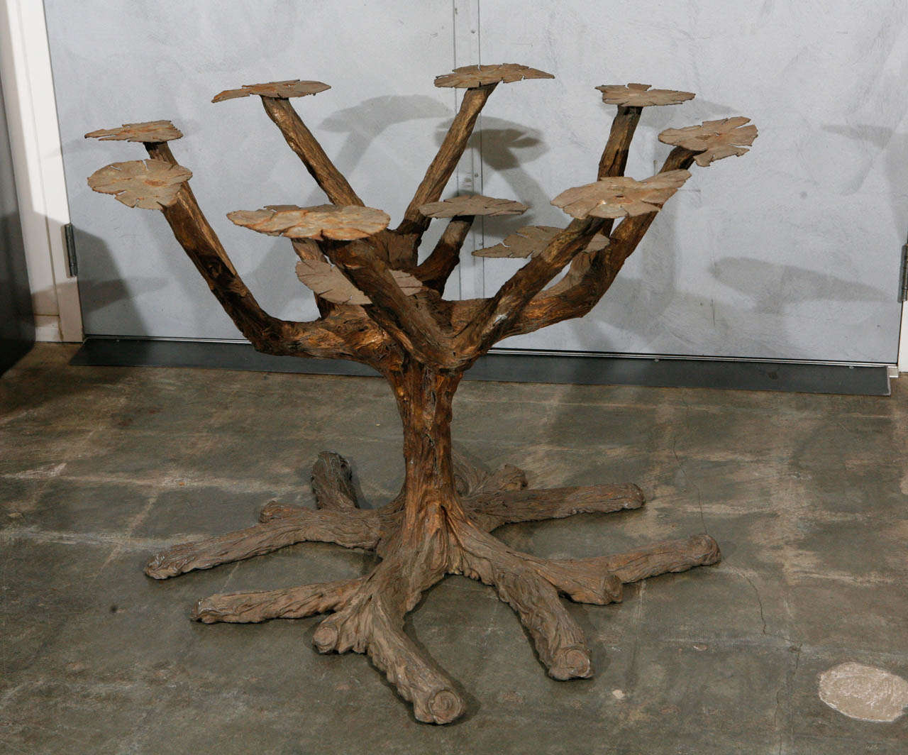 tree base dining room table