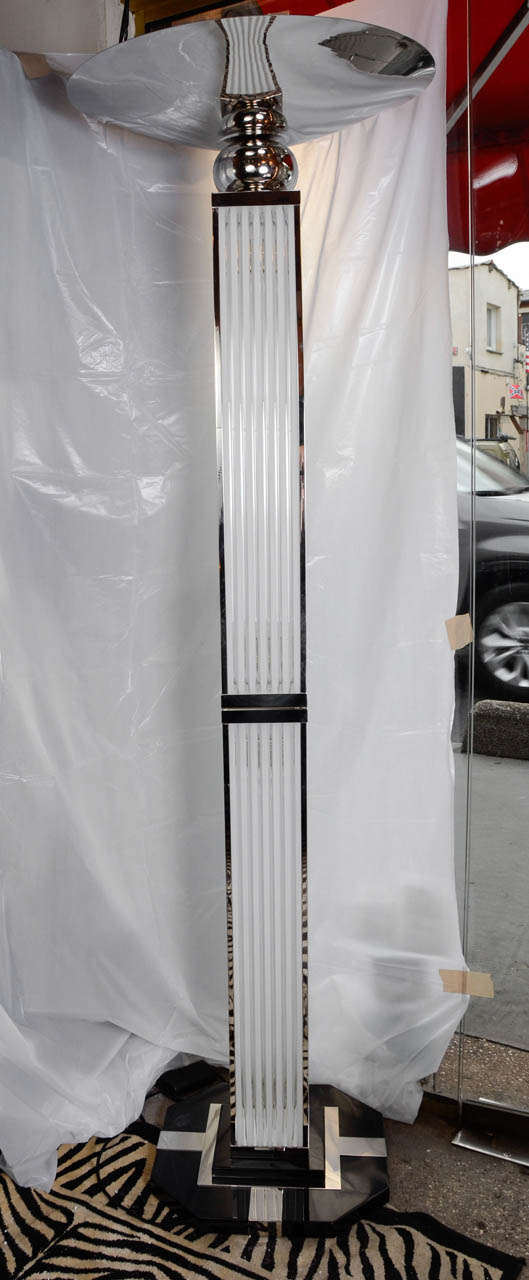 Art Deco Style Floor Light Square Column Lamp