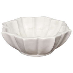 Carved Marble Petal Bowl 5