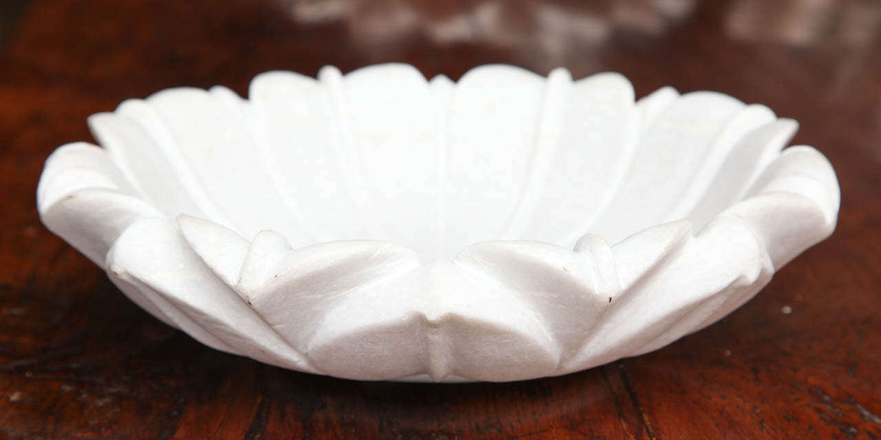 marble lotus flower bowl