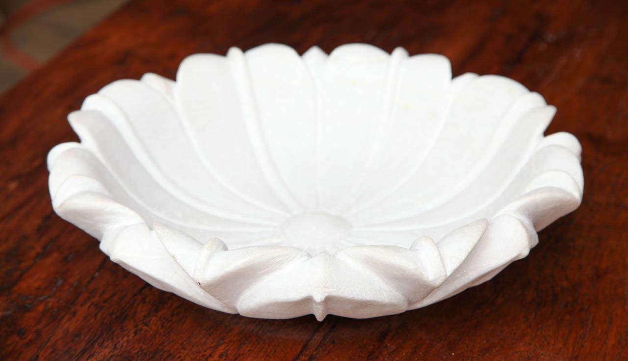 Carved Marble Lotus Bowl at 1stDibs marble bowls for sale, lotus bowls for sale, marble lotus