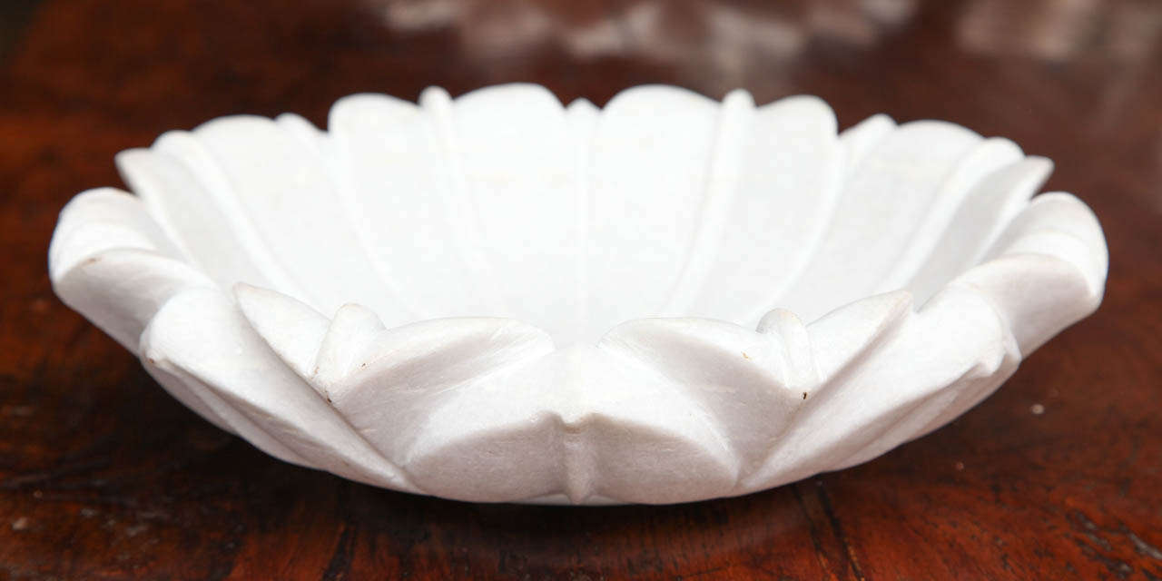 Carved Marble Lotus Bowl at 1stDibs marble bowls for sale, lotus bowls for sale, marble lotus
