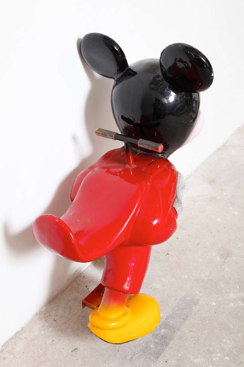 Mid-20th Century Exceptional Mickey Mouse Carousel Figure
