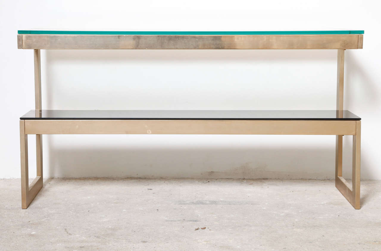 "G" Console Table by Guy Lefevre for Maison Jansen, 1970s