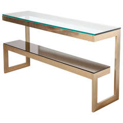 "G" Console Table by Guy Lefevre for Maison Jansen, 1970s