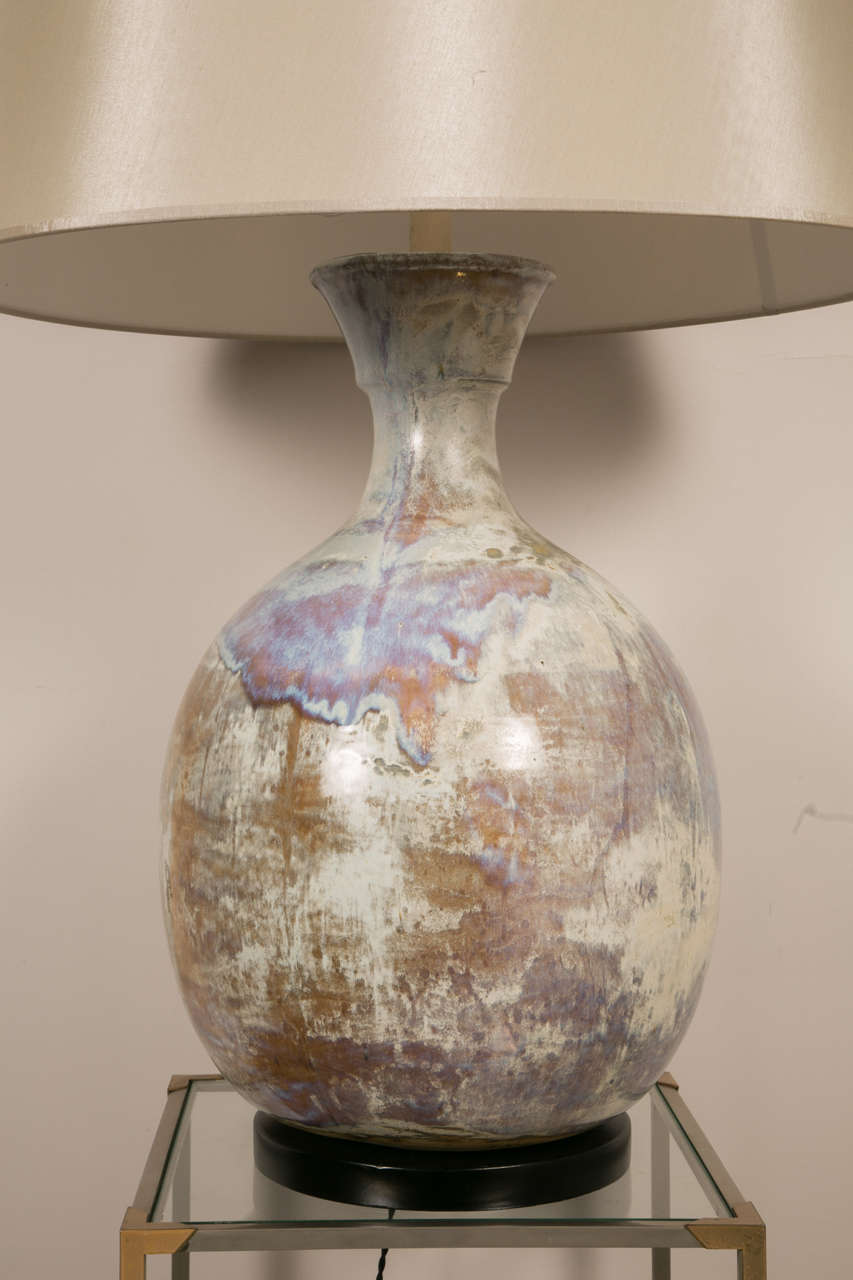 Mid-Century Modern Large ceramic table  lamp , Vallauris , 1960