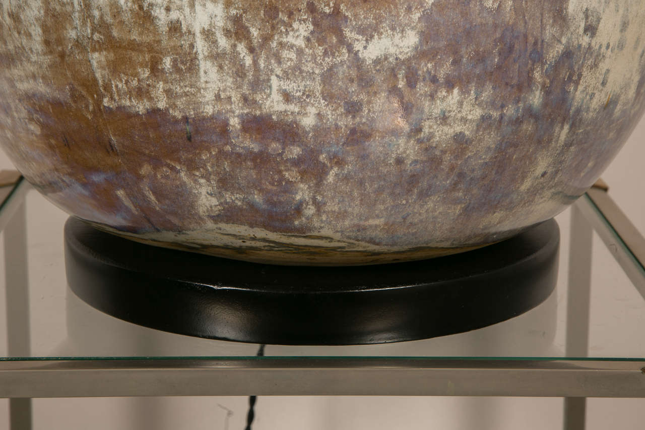 Mid-20th Century Large ceramic table  lamp , Vallauris , 1960