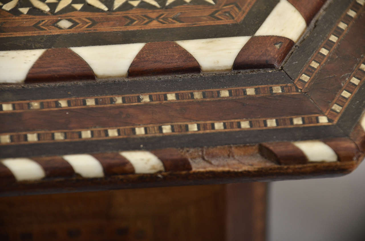 Burl Stacking Middle Eastern Octagonal Inlaid Tables For Sale