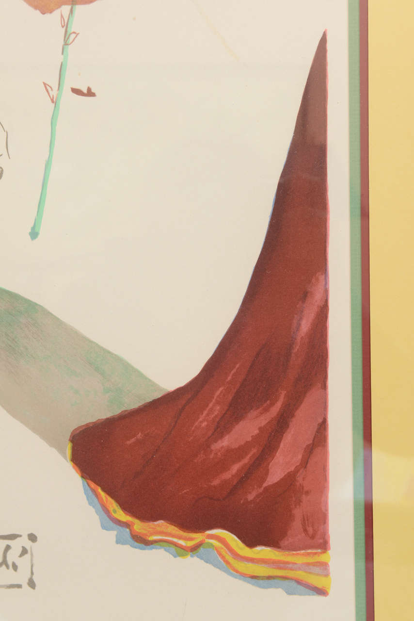 Salvador Dali Lithographie, „Apollo“, 1970er-Jahre im Angebot 1