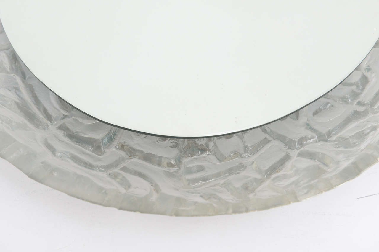 Round or Oval Cast Resin Lit Mirror 2