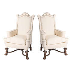 Armchairs in Renaissance style, France circa 1920