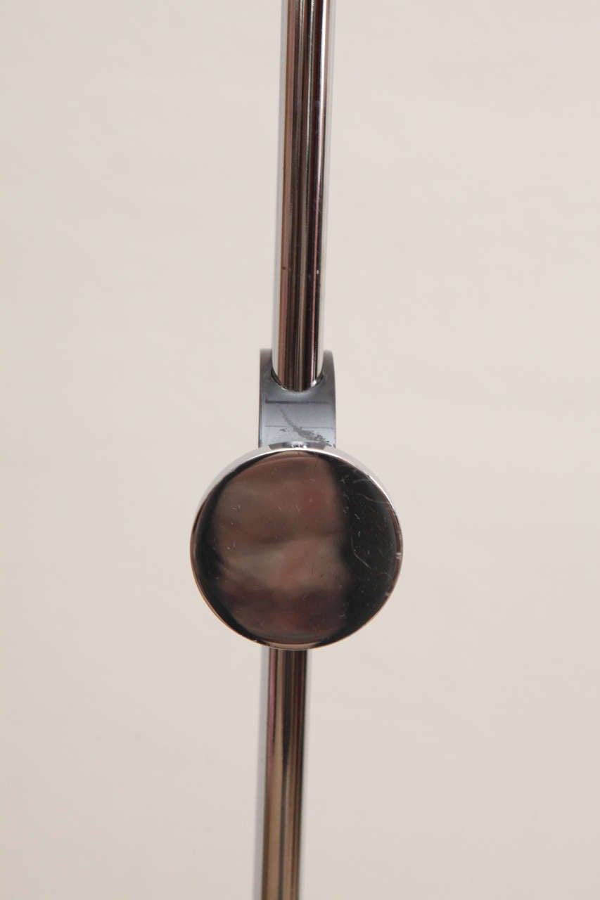 Adjustable Chrome Floor Lamp For Sale 2