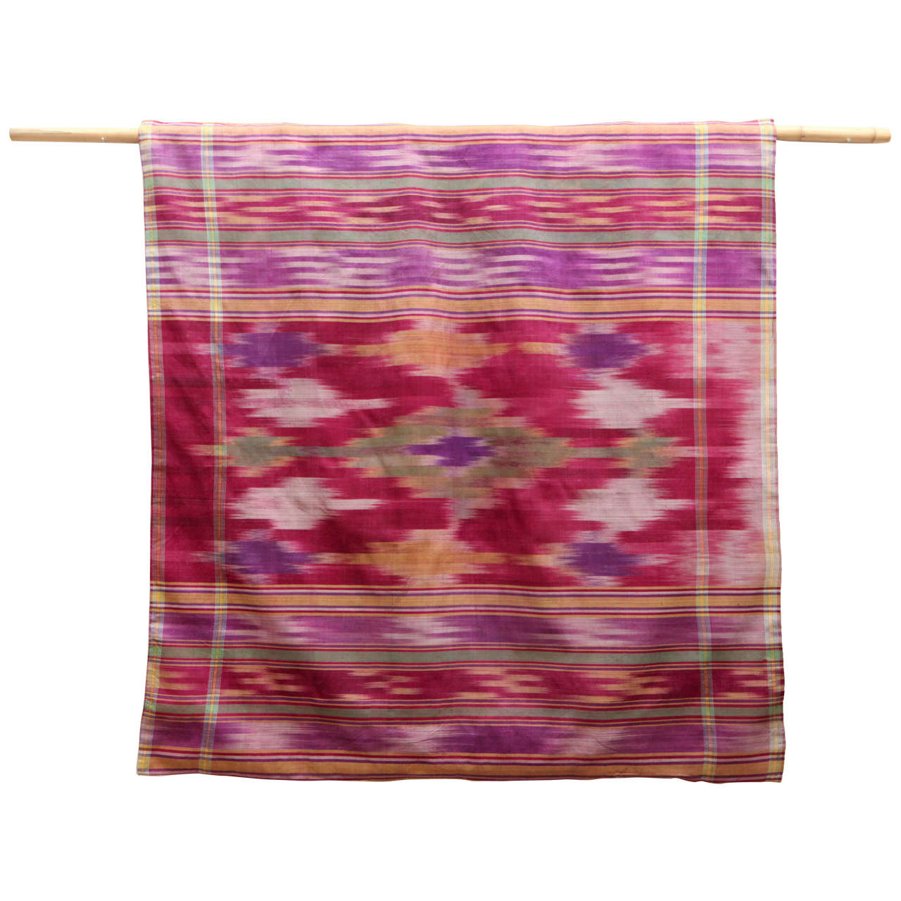 Uzbek Silk Ikat Panel For Sale