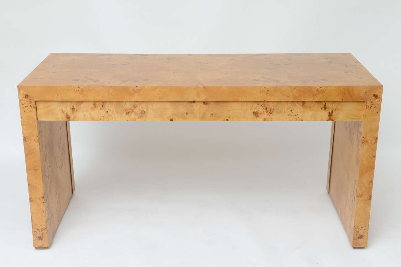 1970s Burl Wood Desk 1