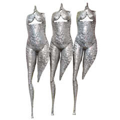 Textural, Brutalist and Dimensional "Three Torsos Female Muse Wall Sculpture" 5