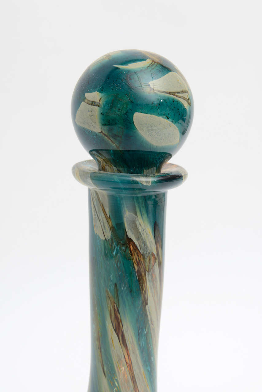 Mid-Century Modern Mdina Glass Decanter