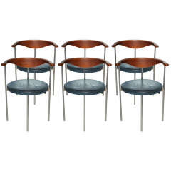 Set of 6  Dining Chairs Designed by Frederik Sieck