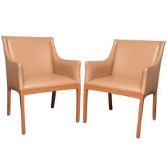 Pair of Ward Bennett Arm Chairs