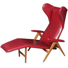 Vintage H.W. Klein Chaise Lounge Chair, Circa 1960, Danish Modern