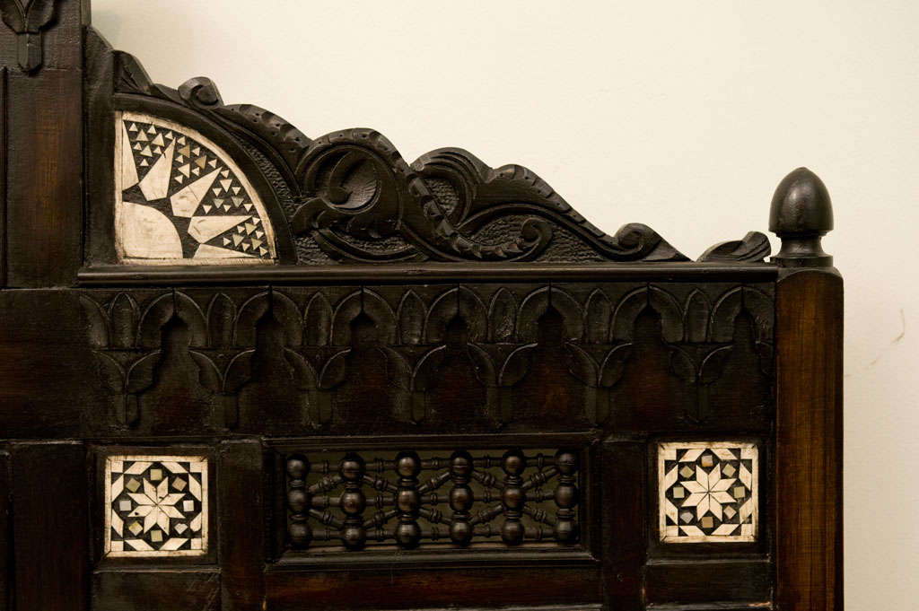 Wood Vintage Moorish Bench