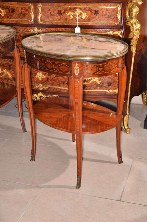 French late 19th c Louis  XVI  side tables