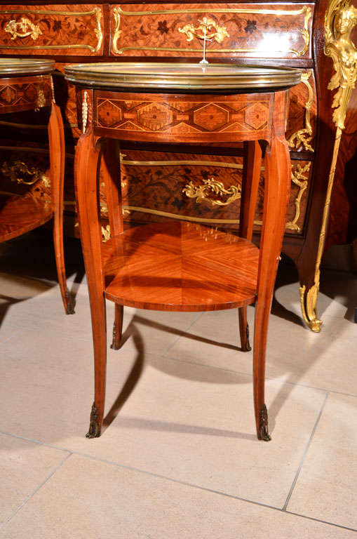 late 19th c Louis  XVI  side tables 1